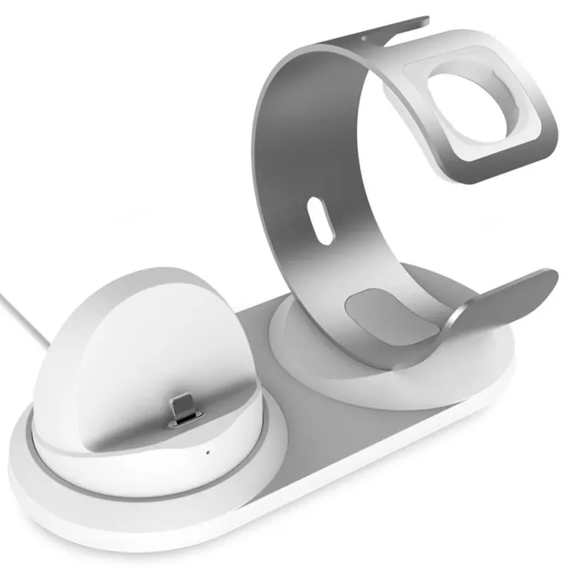 

Desk Charging Dock Station For Apple Watch Stand Charger Support Phone Holder For Iphone Apple Base Table Charger Bracelet