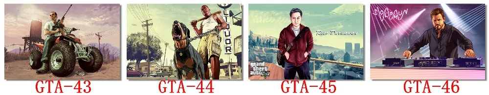 На заказ, на холсте, художественные Grand Theft Auto Poster GTA 5 San Andreas Game обои Grand Theft наклейки на стену фреска украшение дома#781