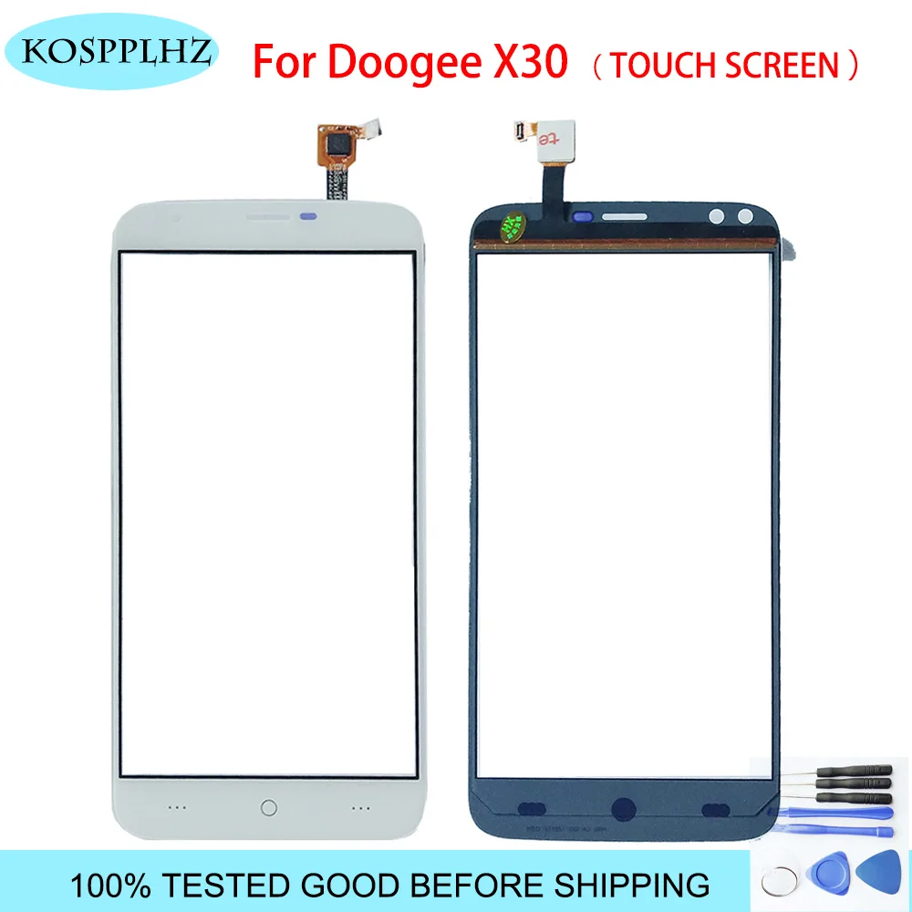 Черно-белое 5 дюймов переднее внешнее стекло Для Doogee x30 сенсорный экран Сенсорная