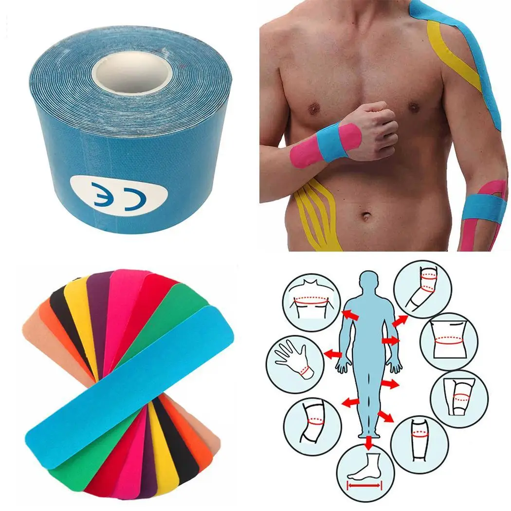 Muscle Protective Elastic Bandage Sports Anti-muscle Strain Solid Tapes Random All Seasons | Спорт и развлечения