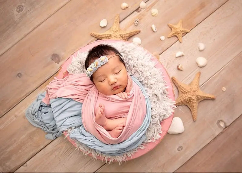 baby headbands girl headwear flower conch peral creative lovely headbands  photo shooting prop little newborn photography props