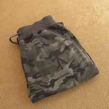 Мужские брюки для бега больших размеров камуфляжные хлопковые махровые брюки с эластичной резинкой на талии Повседневная Спортивная одежда для бега спортивные брюки мужские