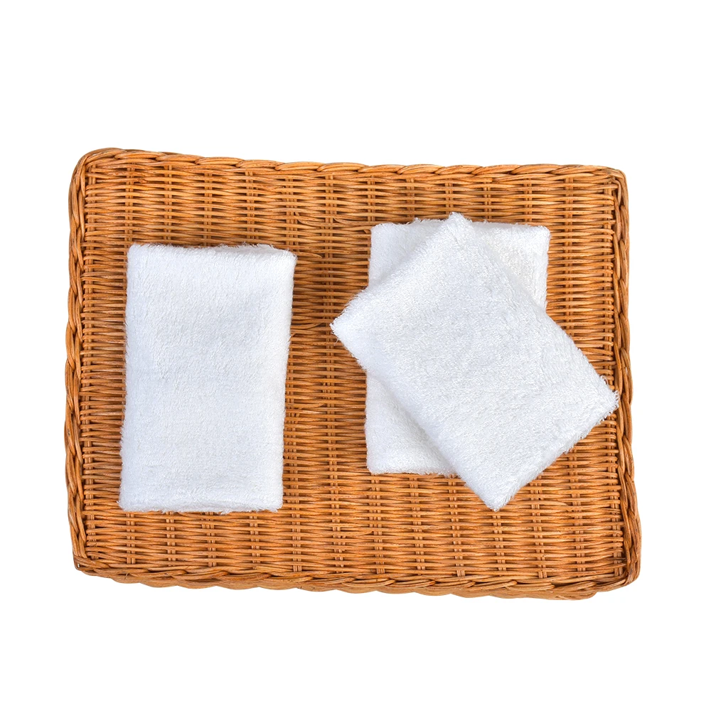 10 &quotx 10&quot Белый 6 шт Мягкие Детские Банные мочалки 100% бамбуковые полотенца