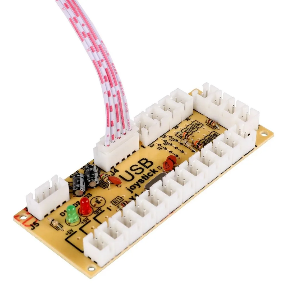 5 шт. 5Pin кабель для джойстик SANWA 2 54 мм Шаг Женский JST XH адаптер JLF провода джойстика
