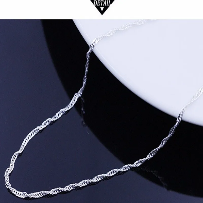 

Big Promotion! 100% Sterling Chain Necklace with Lobster Clasps fit Men Women Pendant 45cm