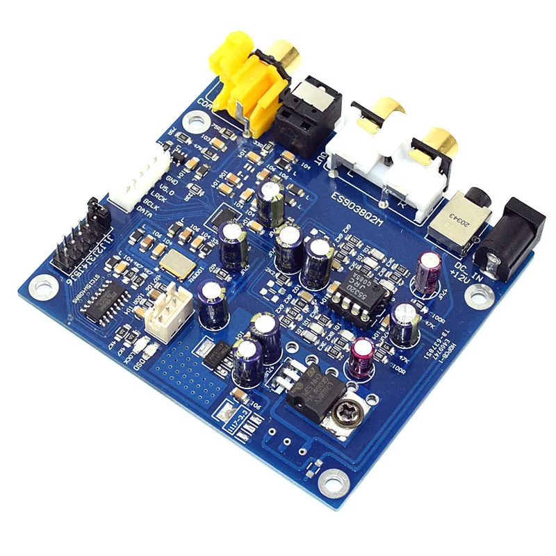 ES9038 Q2M ies DSD оптический коаксиальный входной декодер DAC amplificador выход HiFi аудио усилитель доска T0366