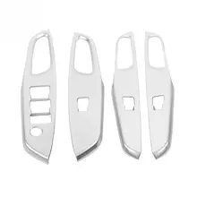4 pz Copertura Car Styling porta di Sollevamento Finestra Interruttore Sul Pannello Della Copertura Della Pagina per Toyota Yaris VIOS XP150 2013 2014 2015 2016 2017 2018