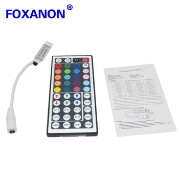 

Foxanon RGB Controller Dynamic Modes and Color DC smart 12V 44Keys Dimmer Switch for 5050 3528 Led Strip lamps Light 1Pcs/Lot