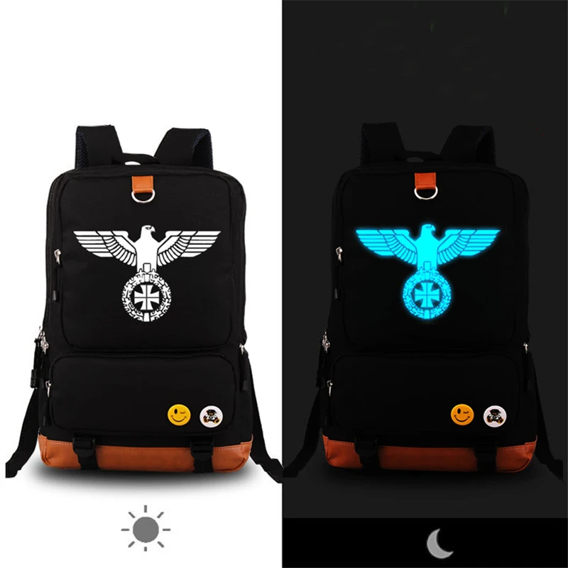 High Quality German Army Military Iron Cross Eagle Printing Backpack