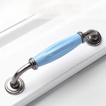 

5'' Bule Ceramic Handles Kitchen Cabinet Pull Handle Knobs Drawer Knobs Handles / Dresser Handles Knobs Decorative Hardware