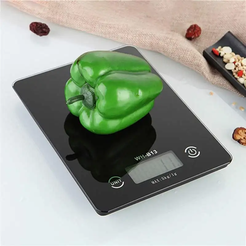 3 жизни 5 кг/1 г точный сенсорный экран кухонные весы еда ЖК-подсветка цифровой г/фунты/унции для выпечки приготовления пищи функция тары