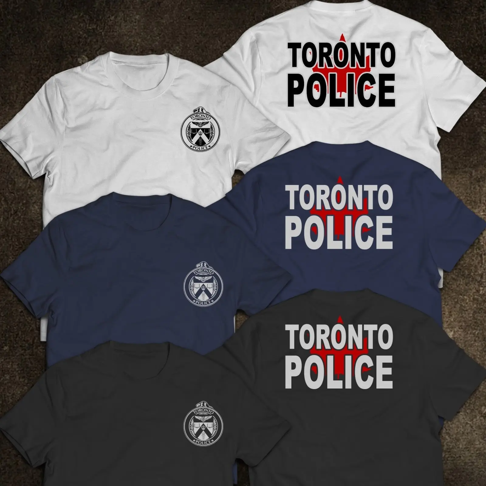 

MEN POLICES Department Toronto Canada UNIT T-Shirt Custom hip hop t shirt