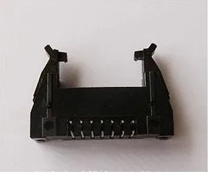 

Free shipping new connector spacing 2.54MM DC2 DC2-14P curved horns foot 14-pin hook horns