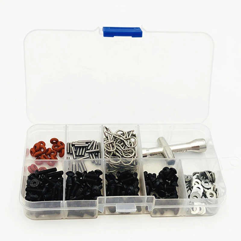 

Plastic Box For Body Clips Screws M3 M6 M8 M10 M12 Small Cross Sleeve 80132 Pins O-Ring Washer For Rc Car Remote Control Cars