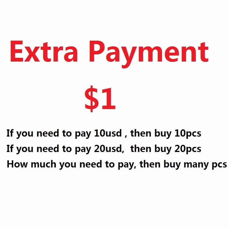 $1 дополнительная плата 1USD оплата |