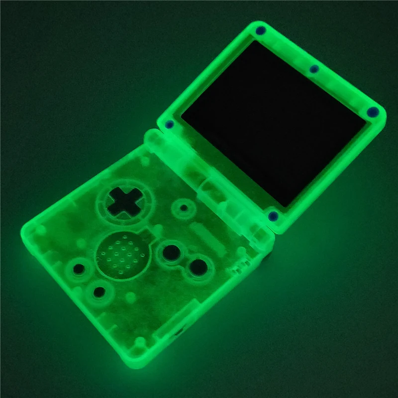 Замена для GBA SP светящаяся в темноте GITD светящаяся прозрачная синяя оболочка корпуса для nintendo GameBoy Advance SP консоль