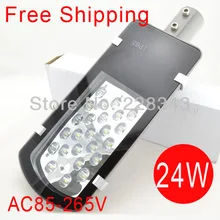 Распродажа AC85-265V 24 Вт светодиодный уличном фонарном IP65 Epistar 1200-1300LM светодиодный Светодиодный уличный фонарь наружного освещения