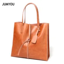 Спилок кожаные сумки-шопперы для женщин Tote сумки большой коричневый ремень модные простые винтажные классические сумки основной сумки для женщин