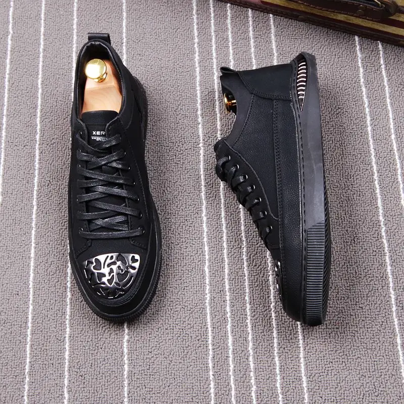 Da Panda Metal Homens Casual Low Pretos Sneakers Masculinos Dos De Moda Verão Marca Primavera Tênis Preto Fofinho Sapatos Top rwwtTSq