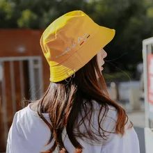 Крутая уличная Панама женская желтая уличная спортивная хип-хоп кепка мужская хлопковая рыболовная шляпа от солнца Панама с круговым кольцом