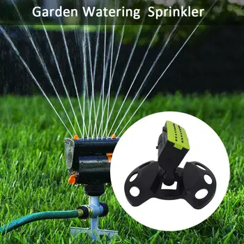 

Garden Sprinklers Automatic Swinging Lawn Irrigation Tools Adjustable Garden 16 holes Spray Nozzle Rotating Irrigation System