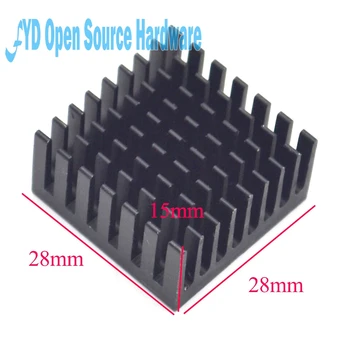 

Heat sink 28*28*15MM (black slot) high-quality radiator