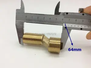 Насадка для душа медная изогнутая, 20/25 мм, 64 мм