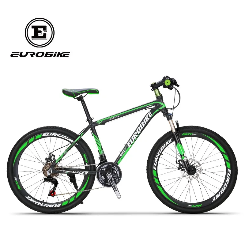 EUROBIKE 21 скоростной алюминиевый горный велосипед двойной дисковый тормоз