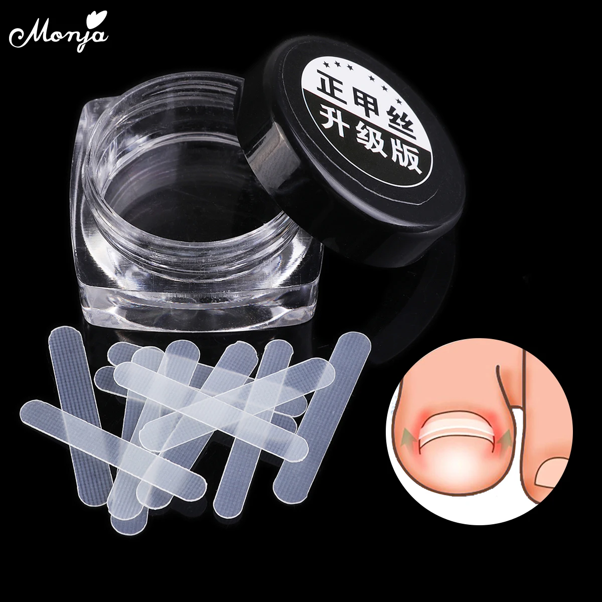 Monja 12pcs Ingrown Toe Nail Correction Wire Fixer Pedicure Paronychia Recover Toenails Corrector Foot Care Tool Monja 12pcs Ingrown Toe Nail Correction Wire Fixer Pedicure Paronychia Recover Toenails Corrector Foot Care Tool