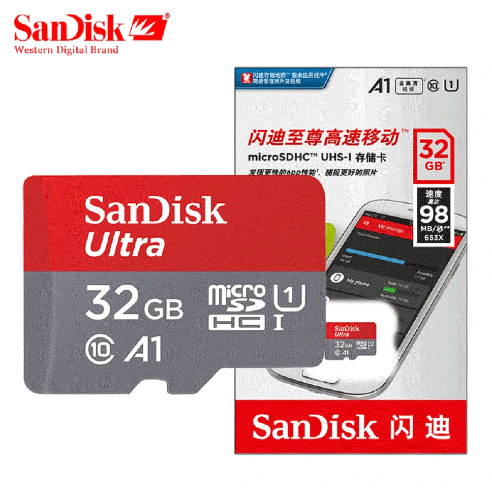 Оригинальная карта памяти SanDisk micro sd 128 Гб 64 ГБ 32 ГБ 16 ГБ micro sd class 10 sd карта 256 Гб карта памяти microsd Flash TF карта