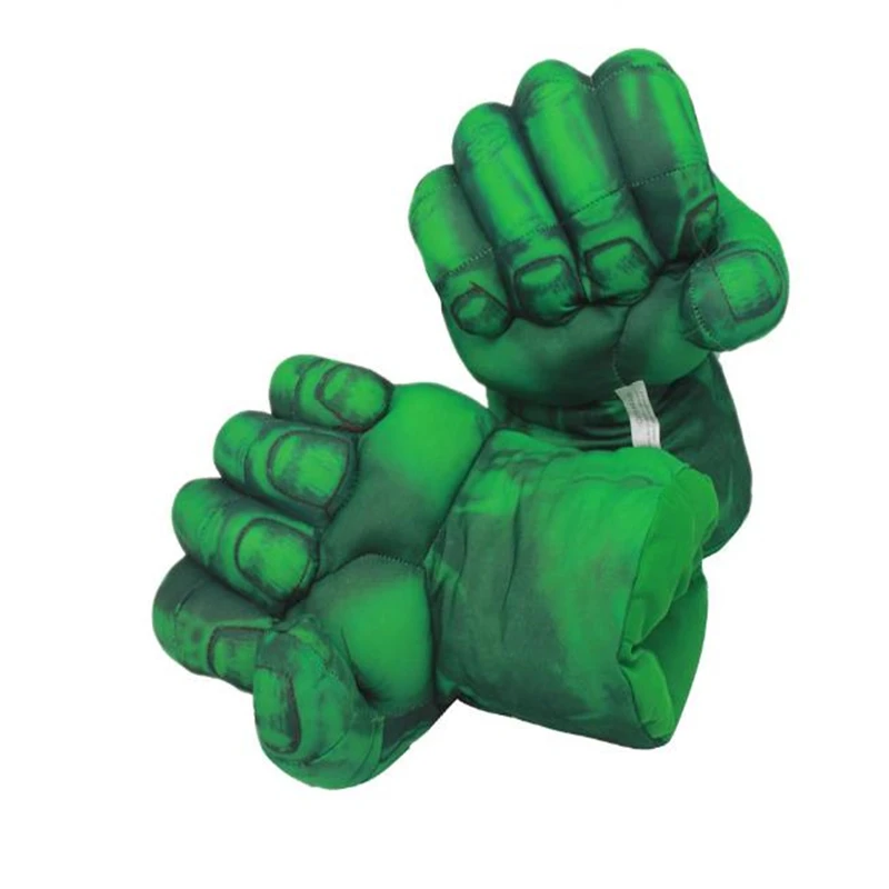 Хэллоуин косплей Халк Короткие Плюшевые игрушки супергероя-паука Халк Супермен боксерские перчатки детские игрушки для детей, подарки красный и зеленый