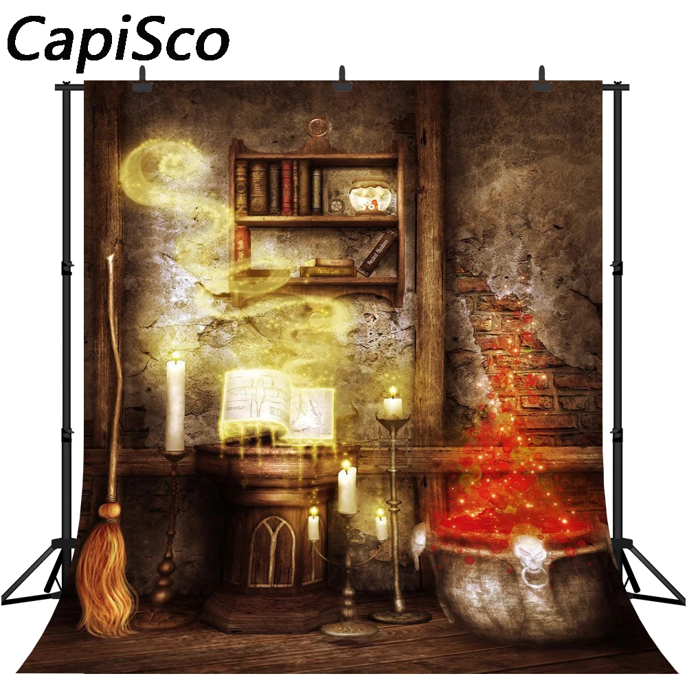 

Capisco photography backdrop books candle Halloween background for photo studio camera fotografica