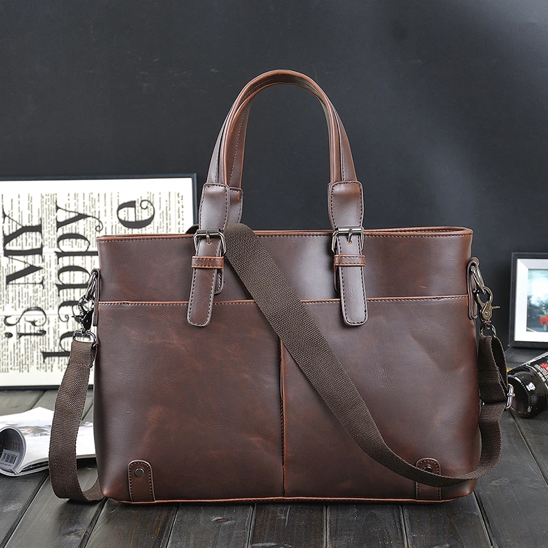 مجنون الحصان بو الجلود الرجال أكياس الرجال خمر رسول Crossbody حقيبة الكتف حقيبة يد حقيبة 14 \