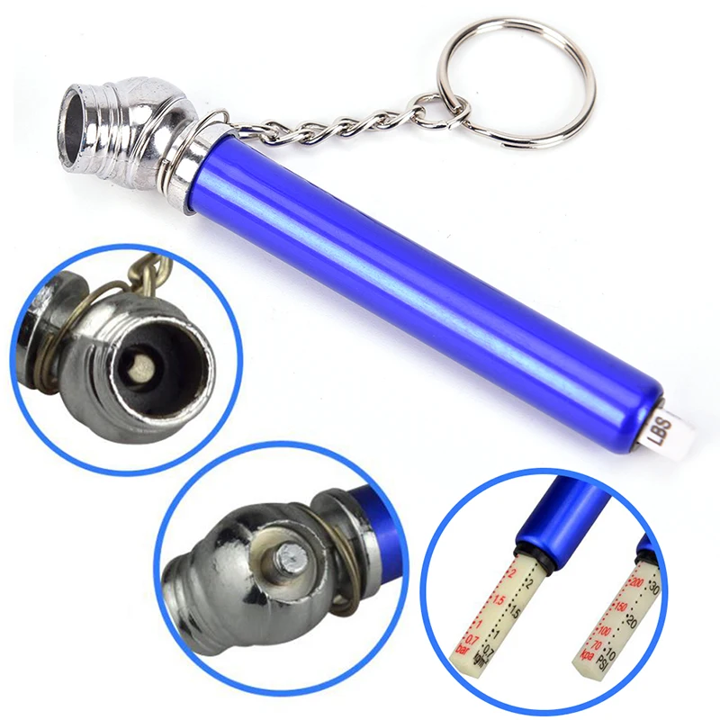 5 50 PSI Portable Tire Air Pressure Test Gauge Pen Vehicle Car