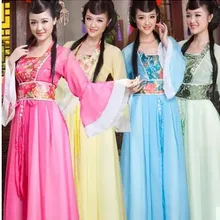 Новинка, китайский традиционный ханьфу, Женский костюм династии Цин, национальные китайские танцевальные костюмы для детей и женщин