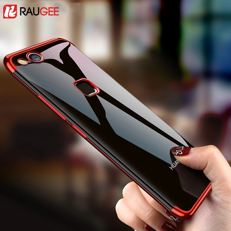 

Transparent Plating case for huawei p10 lite cases Luxury Ultra thin soft TPU electroplate shining case for huawei nova p10 lite