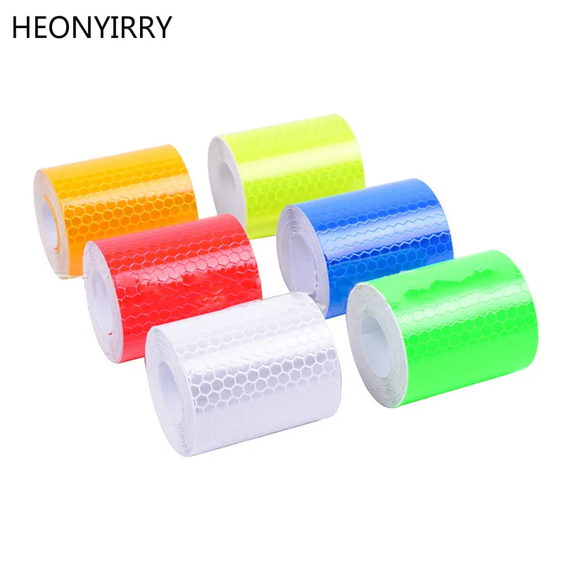 

5cmx3m Safety Mark Reflective Tape Sticker Car Styling Self Adhesive Warning Tape Automobiles Motorcycle Reflective Strip 6color
