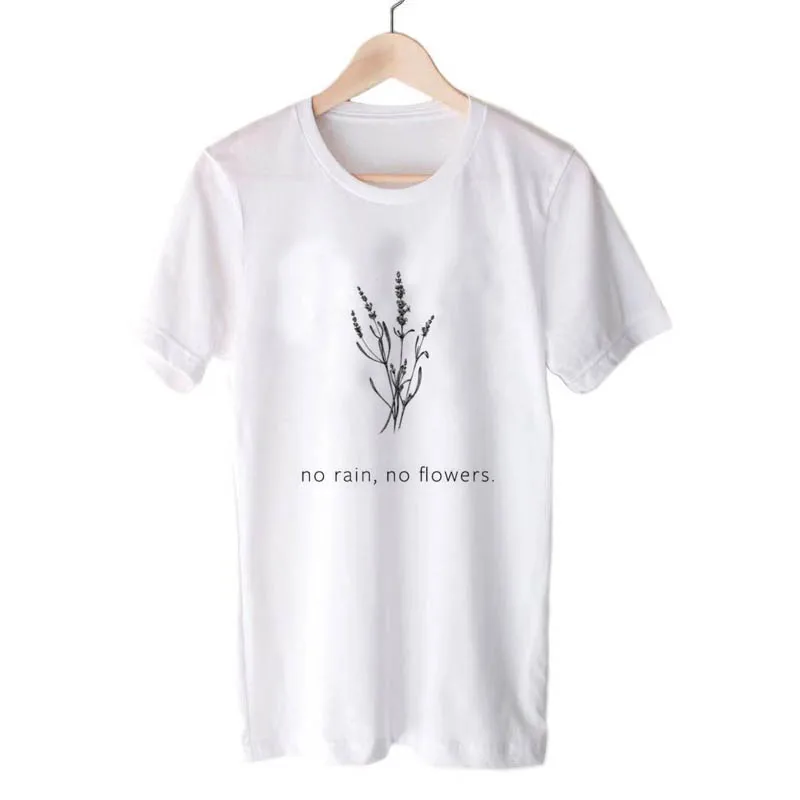 Harajuku/женская футболка без дождя, без цветов, Harajuku, футболка с садовой фермой, белая, мягкая, Ringspun, футболка для девочек, женская одежда