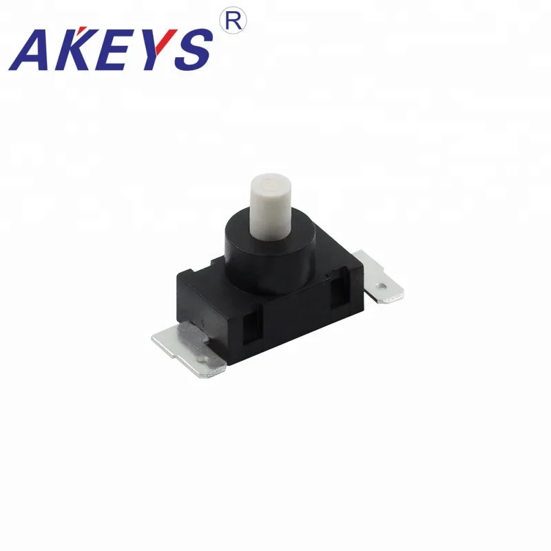 

15PCS YT-2413-F Self - locking push button switch flashlight switch Reset Latching switch