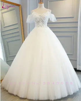 Waulizane Charming Silky Organza V-Neck Ball Gown Wedding Dresses Spaghetti Straps Vintage Princess Bride Dresses Customize Made
Waulizane Charming Silky Organza V-Neck Ball Gown Wedding Dresses Spaghetti Straps Vintage Princess Bride Dresses Customize Made