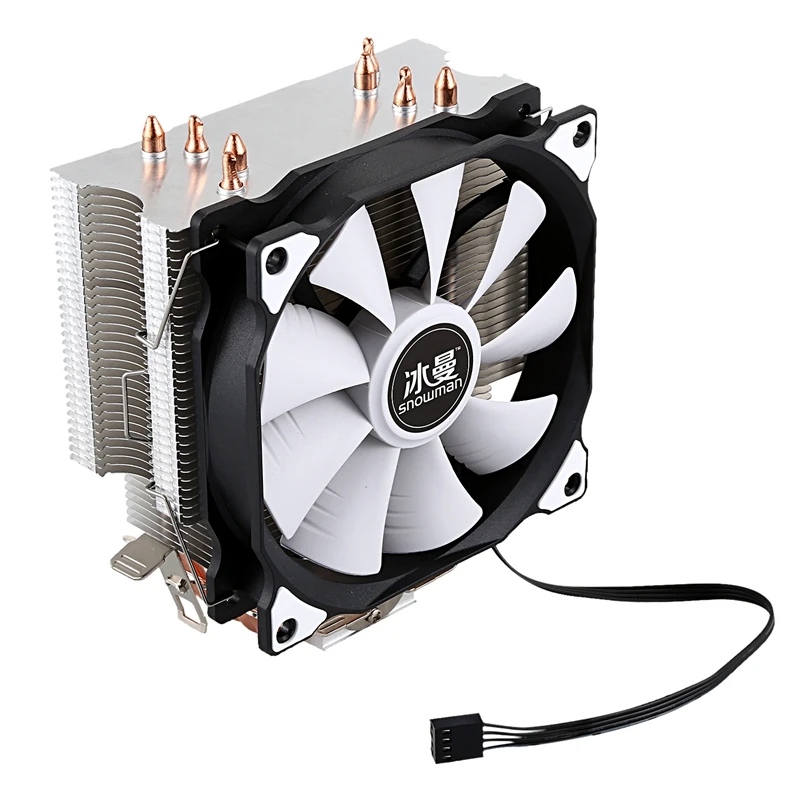 Снеговик cpu Cooler Master 5 прямой контакт тепловых труб замораживание башня система охлаждения cpu вентилятор охлаждения с PWM вентиляторы