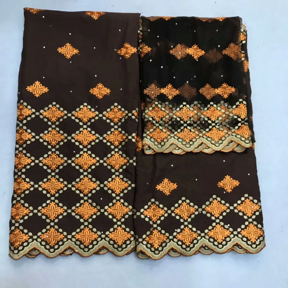 

3+2+2yards african cotton lace fabric newcoming fashion african swiss voile lace fabric for sewing clothes dfoc153