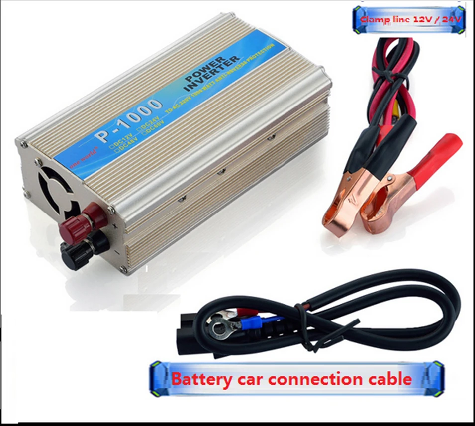 

DC 24V to AC 220V Power Inverter Car Vehicle Voltage Power Inverter USB Adapter Converter Car Travel Inverters Fit below 1000W