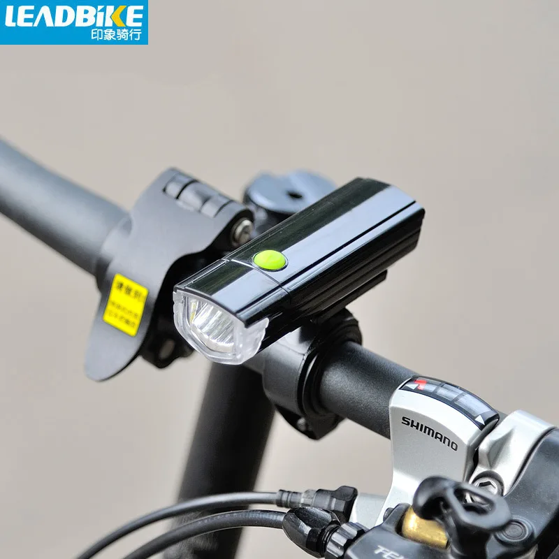 Сверхъяркий передний светодиодный фонарь Leadbike для велосипеда водонепроницаемый
