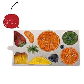 

Lemon Strawberry Simulated Fruit Pendant Resin Mold Silicone DIY Pendant Earring Keychain Accessories Jewelry Making Tool