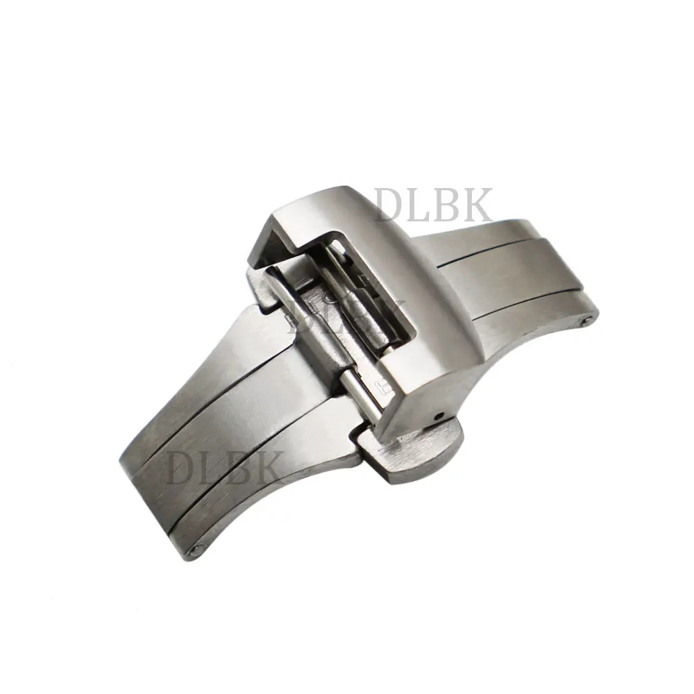 

Watch Accessories 20mm 22mm Men Women Brushed Stainless Steel Solid Watch Band Deployment Buckle Strap Belt Clasps