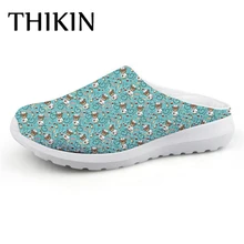 THIKIN Женская пляжная обувь Пользовательские Медсестра медведь сандалии с принтом повседневные Для женщин туфли на плоской подошве летняя прогулочная обувь