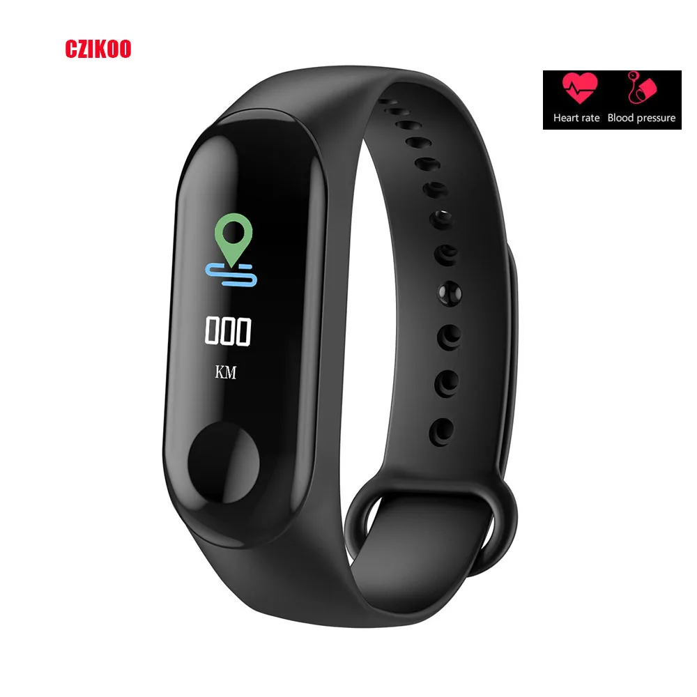 

Smart Bracelet Heart Rate Monitor Blood Pressure Monitor Fitness Watches Step Counter Message pk fitbits mi Band 2 3