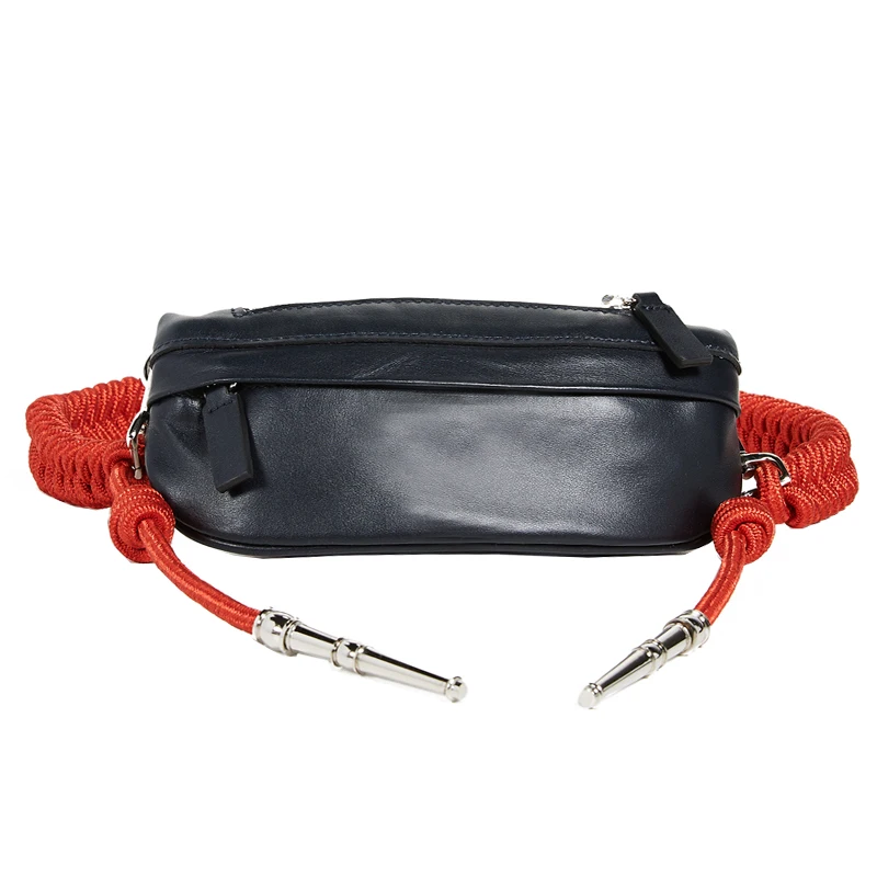 

Fashion Women's Waist Bag Quality PU leather Rope Knot Fanny Pack Bananka Travel bum bag Women Catwalk Belly Band Belt bag