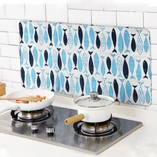 Горячая печатная алюминиевая фольга масляный блок маслосъемная плита Кук анти-брызг масла перегородка теплоизоляция кухонная утварь